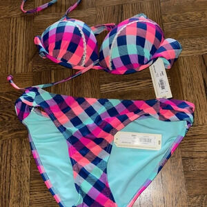 NWT Arizona Multi color padded bikini